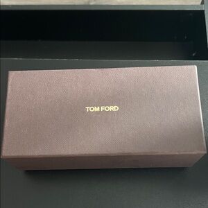 Tom Ford Brown Glasses Box with Gold Logo